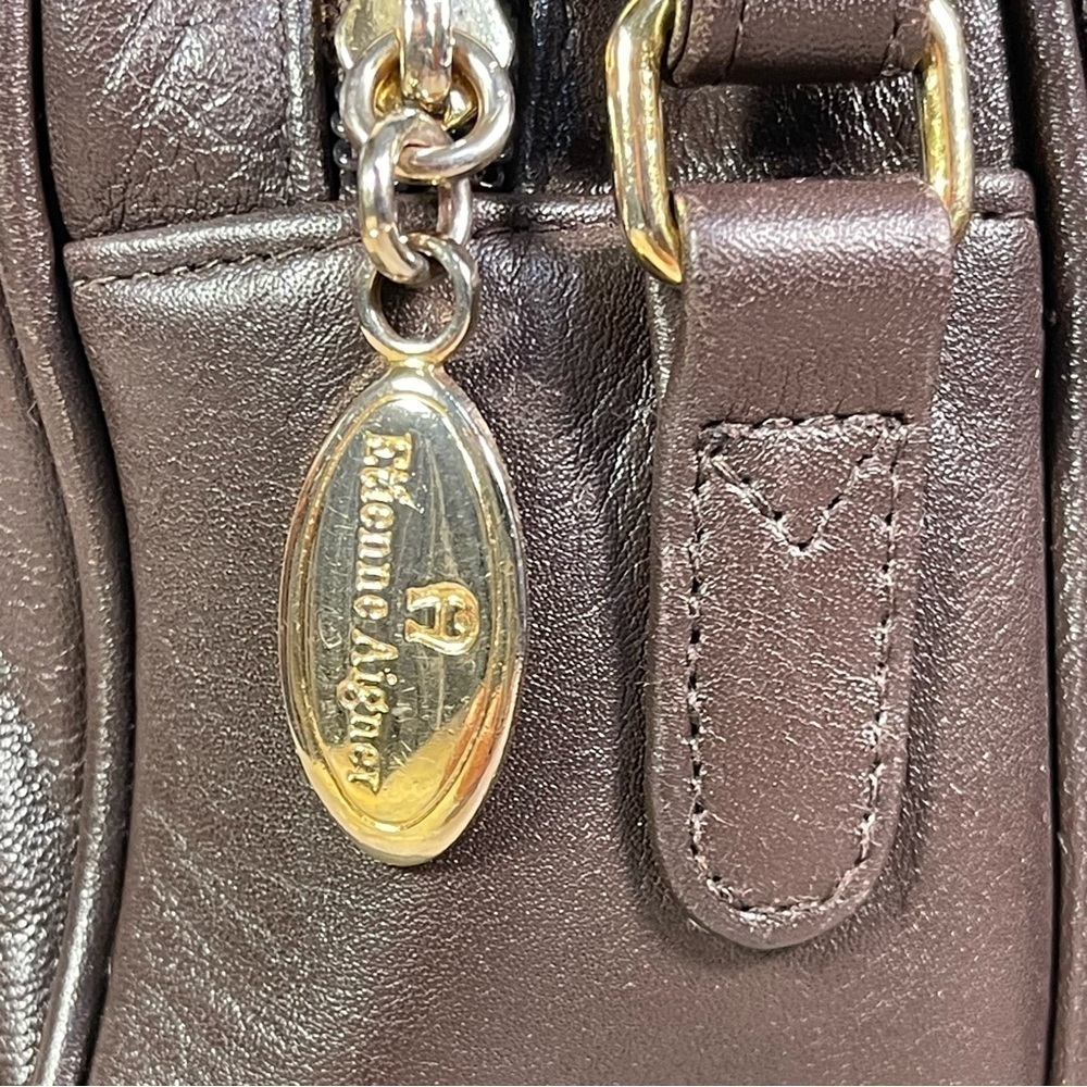Etienne Aigner vintage camera bag brown leather - Picture 12 of 15